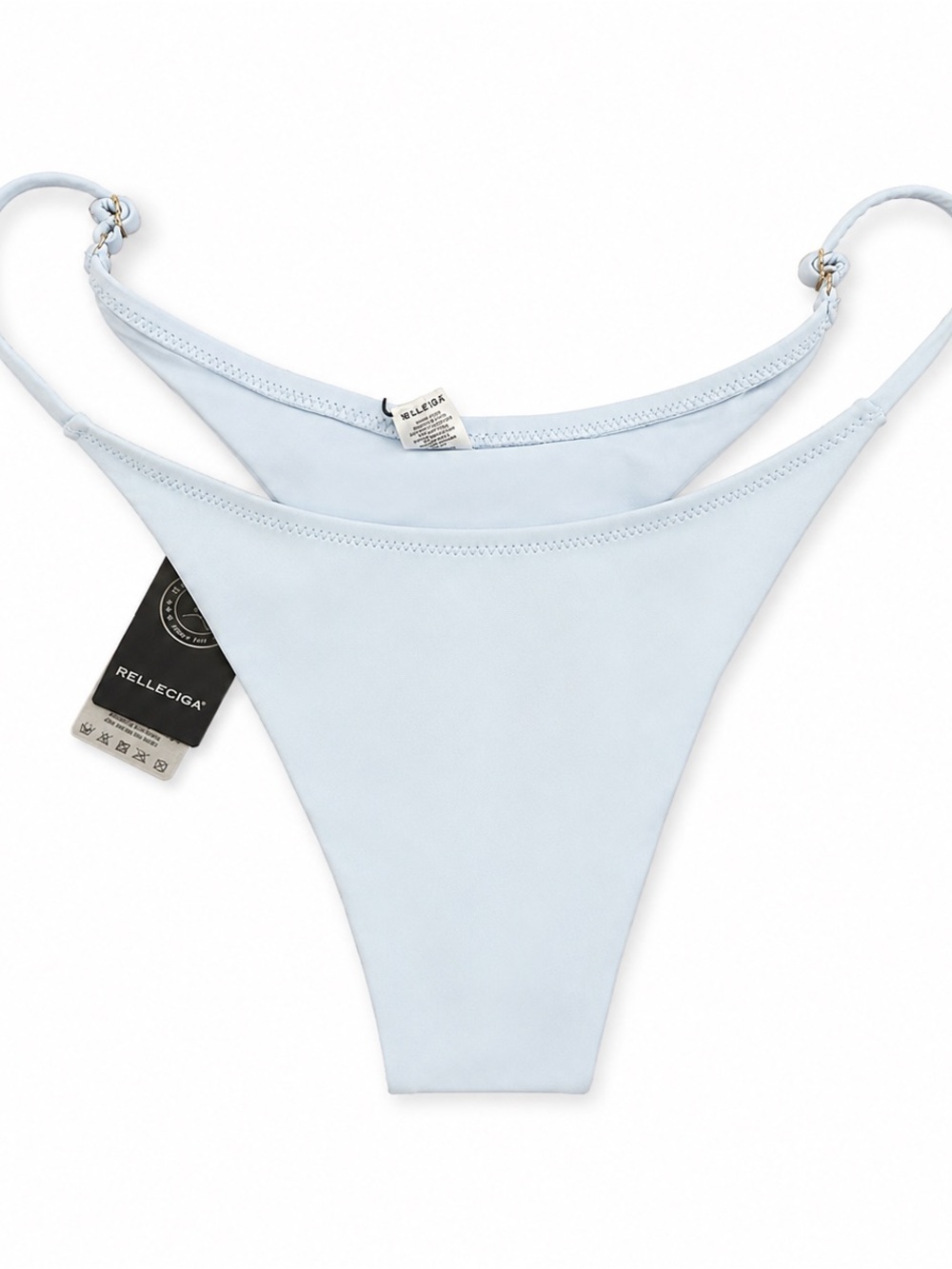 RELLECIGA Light Blue String Bikini Bottom